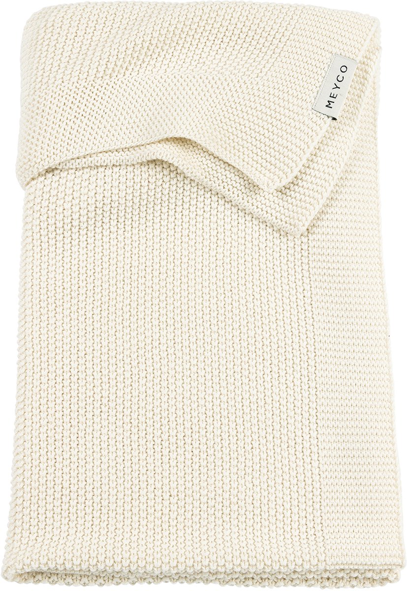 Meyco baby mini aflastnings krybbetæppe - naturlig - 100x150 cm - 1,0 tom