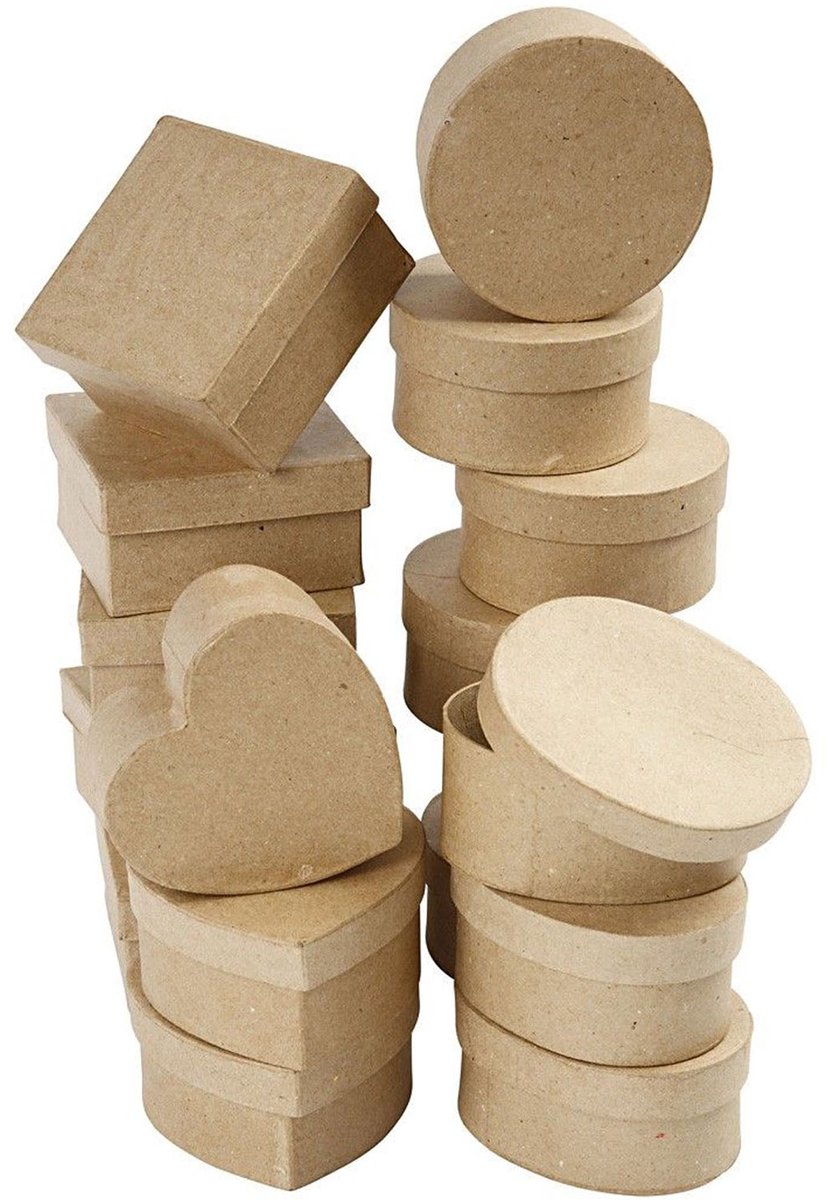 Creativ virksomhed http: www.cchobby.nl medium-boxes-h-5-cm-d-10-12-cm-28-piece-1-box