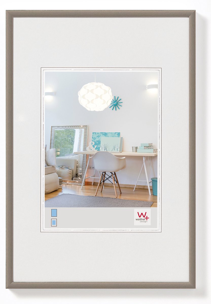 Walther new lifestyle - plastramme - fotostørrelse 20x30 cm - stål