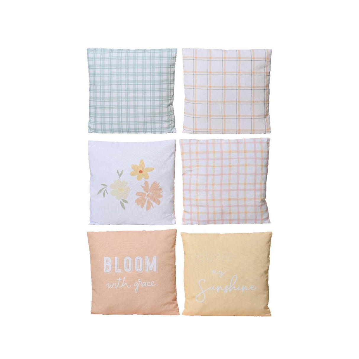 Decoris pude polyester udendørs 45cm x b.45cm x h.8cm multi