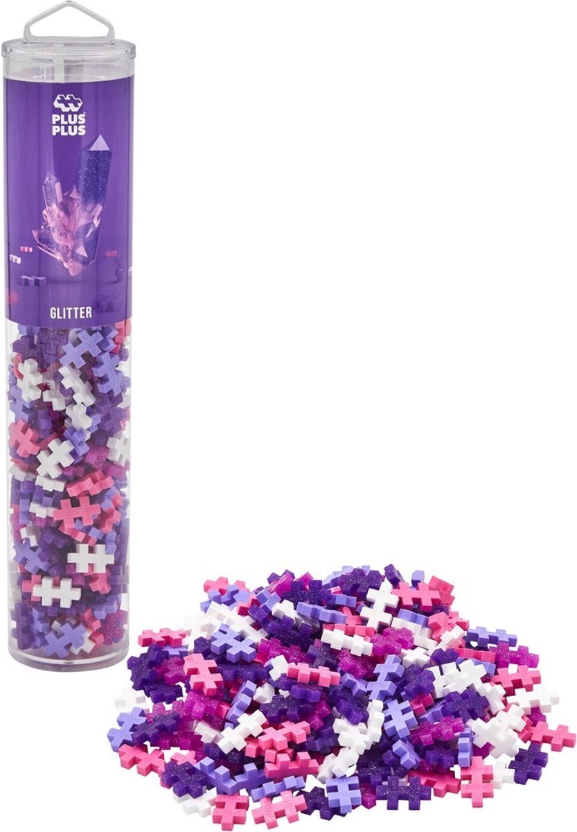 Plus-plus tube glitter 240 dele byggesæt - 4243 - byggelegetøj - byggelegetøj - sæt med byggeklodser - fra 5 år
