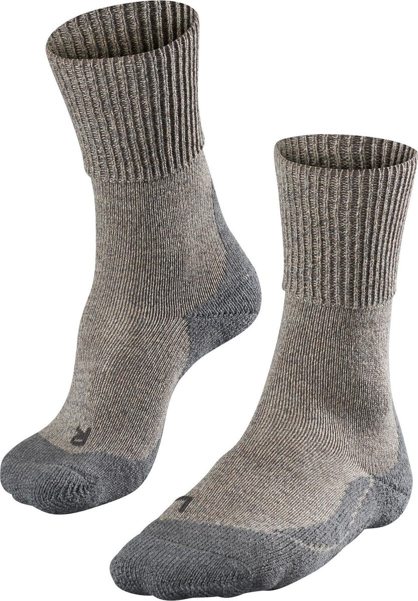 Falke tk1 uld anti-blister tykt uld funktionsmateriale gåstrømper dame beige - str. 37-38