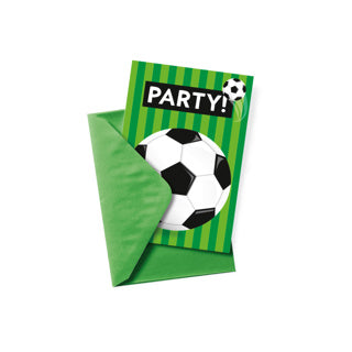 Fodbold invitationskort