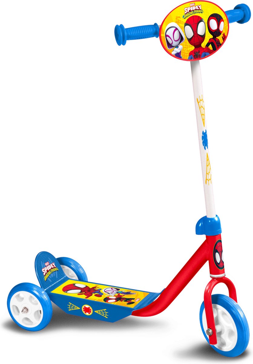 3-hjulet børnescooter Spidey junior rød blå