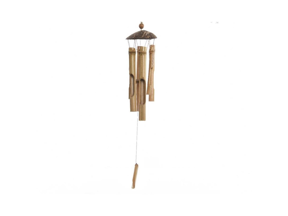 Decoris vindklokke bambus ø10-h63cm naturlig