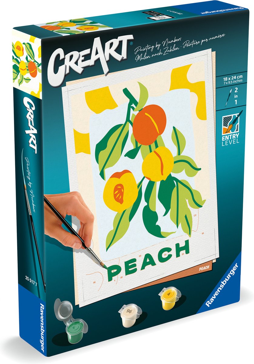 Ravensburger creart maling efter nummer - fersken
