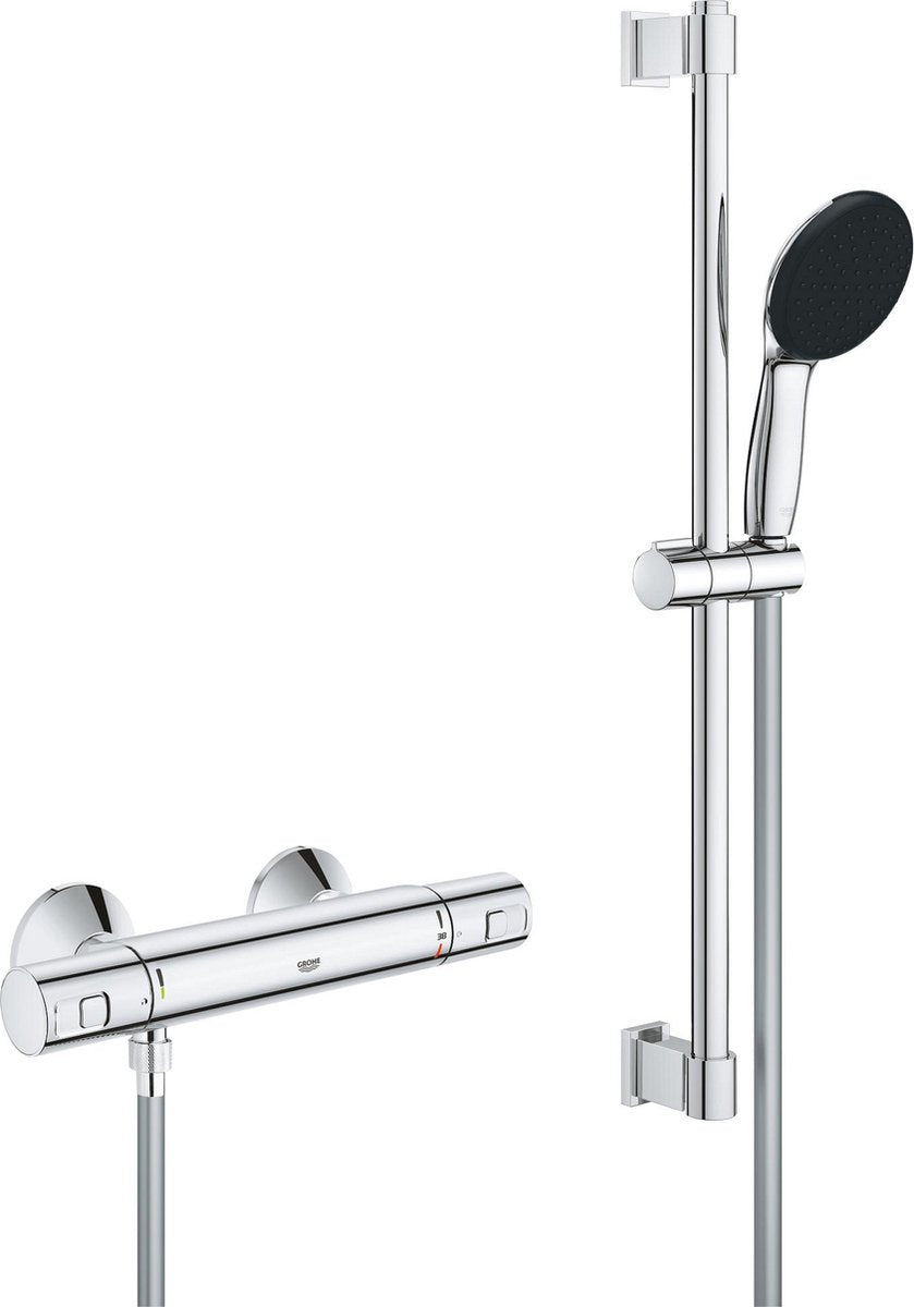 Grohe quickfix præcisionsstart brusesæt - vandbesparende - krom