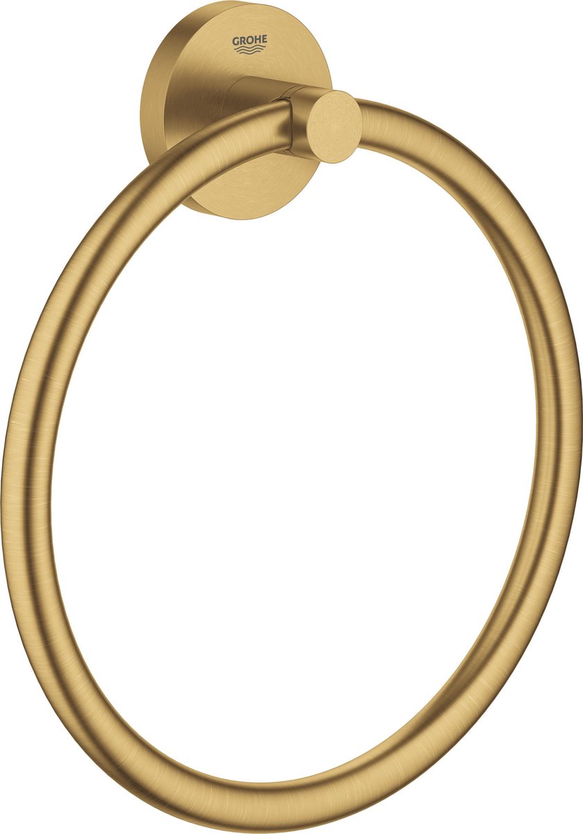 Grohe essentials håndklædering - ø 18 cm - metal - cool sunrise børstet (mat guld) - 40365gn1