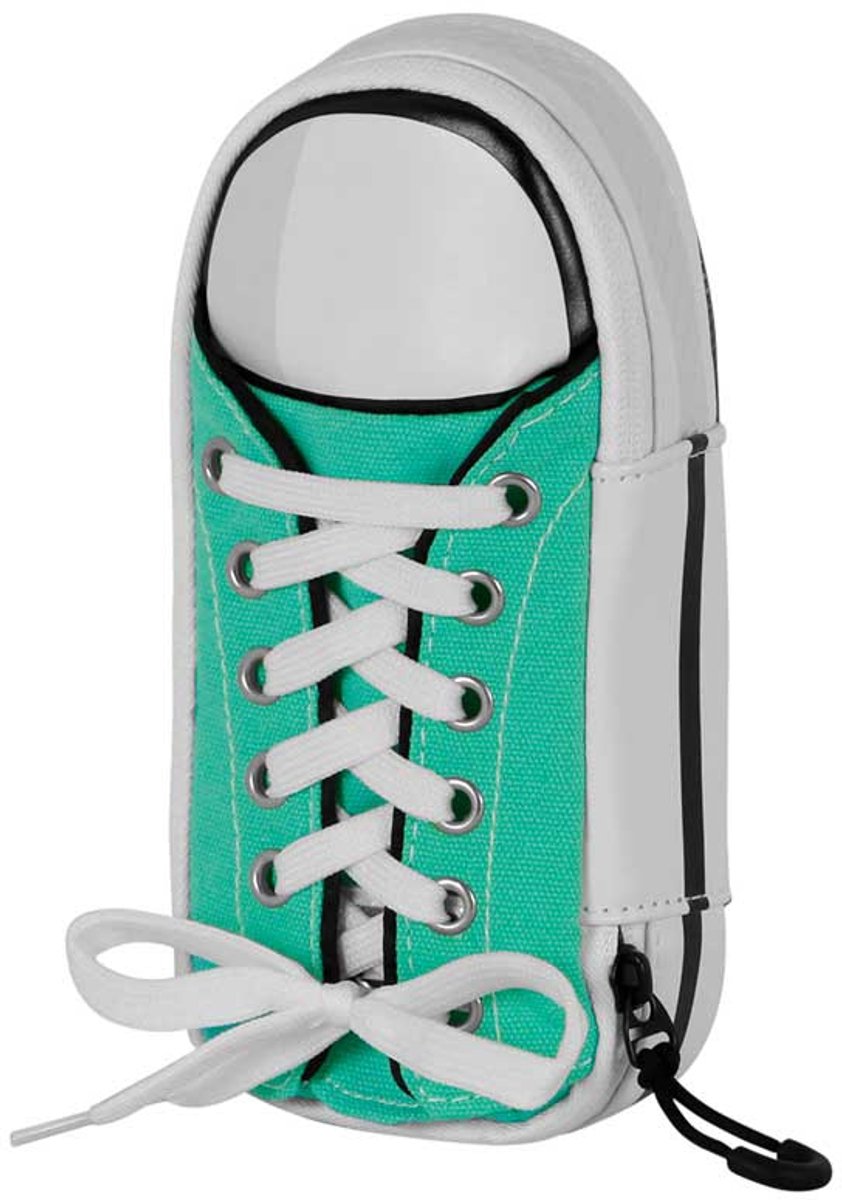 Karaktermani - oh my pop! - mint sneakers tegneetui - penalhus - kuglepenne etui - turkis - grøn