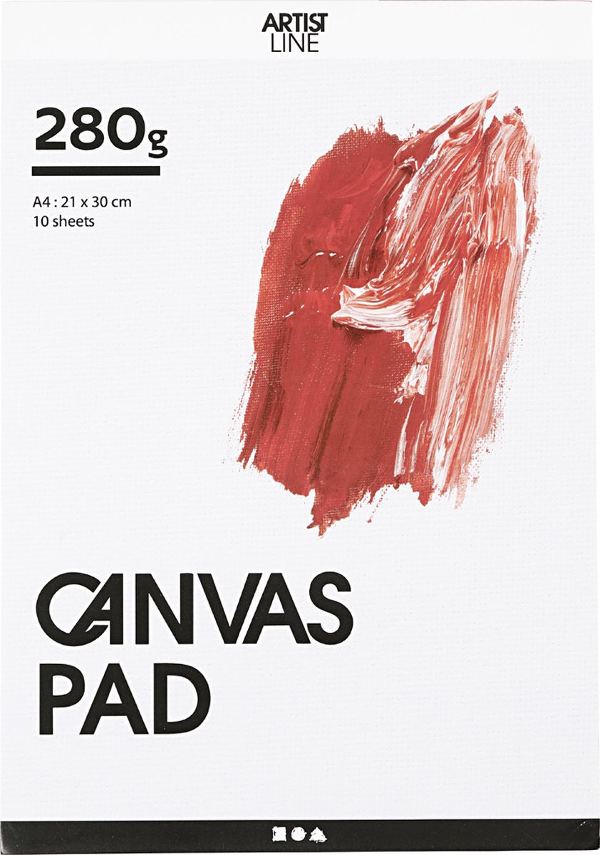 Creativ virksomhed https: www.cchobby.nl canvas-block-a4-sheet-210x297-mm-280-gr-white-10-sheet-1-piece