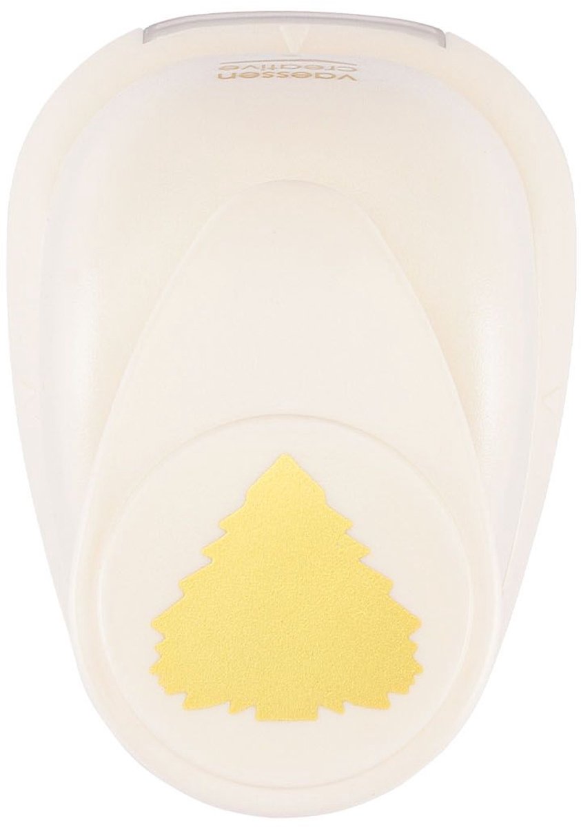 Vaessen creative pons - figuurpons - dennenboom - 2,2 x 2,2 cm