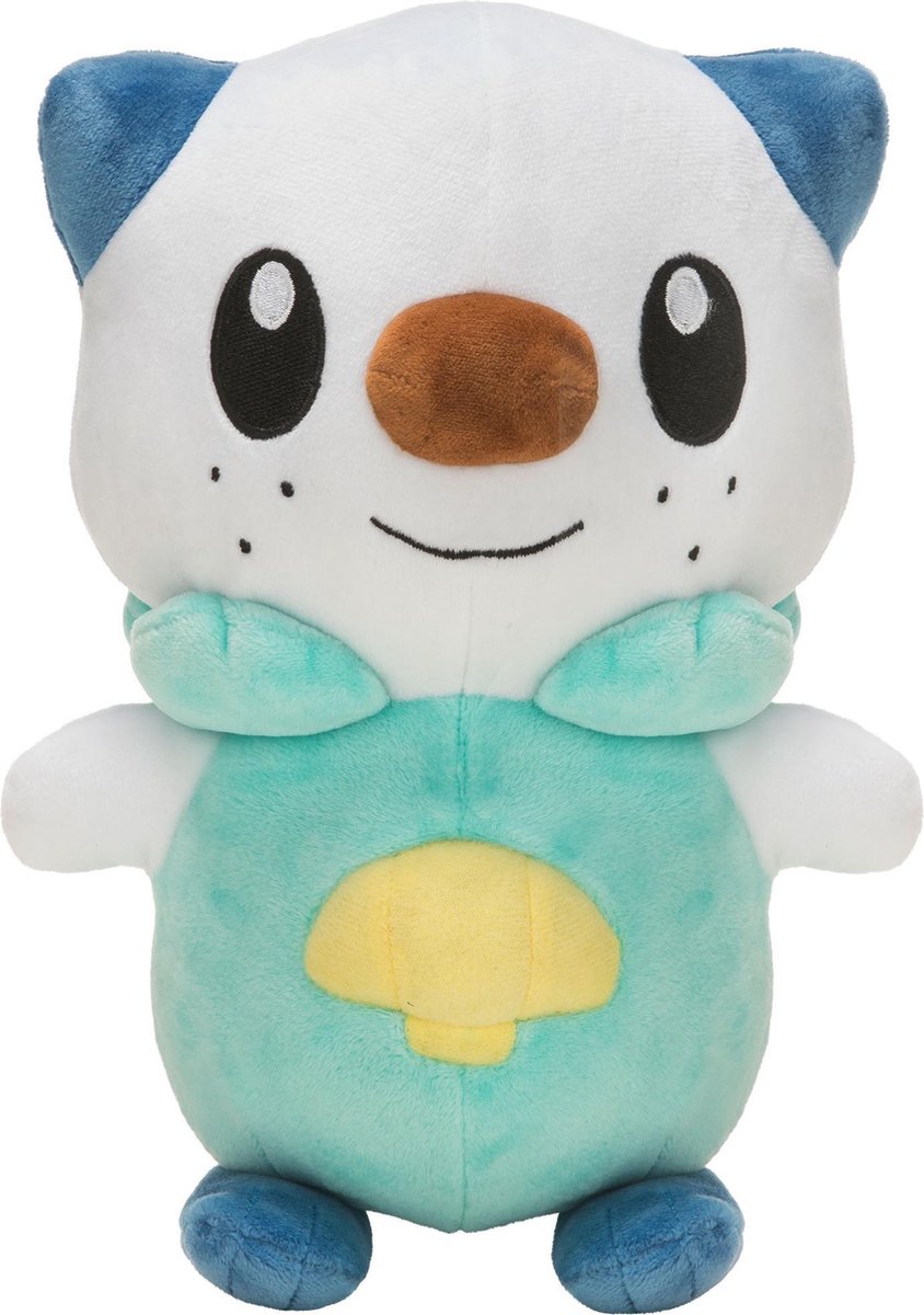 Pokémon kæletøj shawott junior 20 cm plys grøn hvid