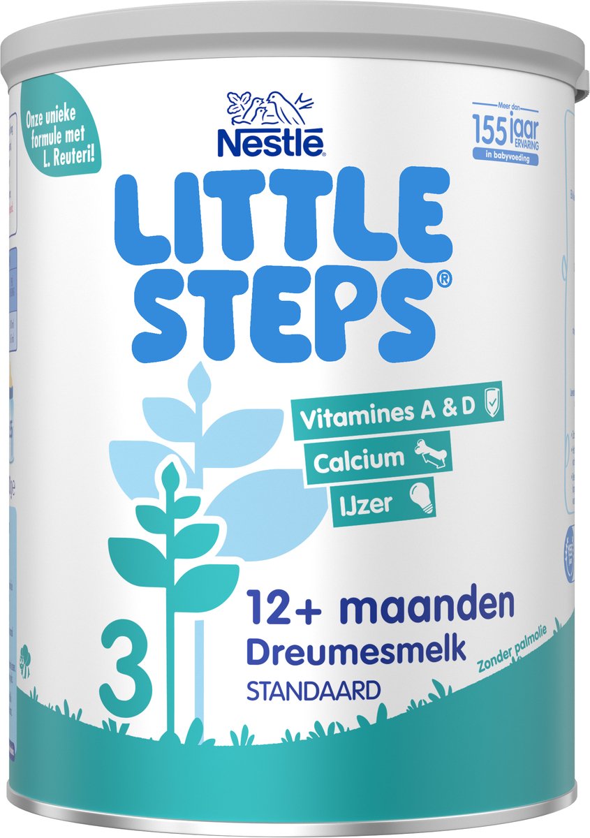 Little steps® nestlé små trin 3 - flaskefodring til småbørns mælkestandard - 12+ måneder - 2 x 800g