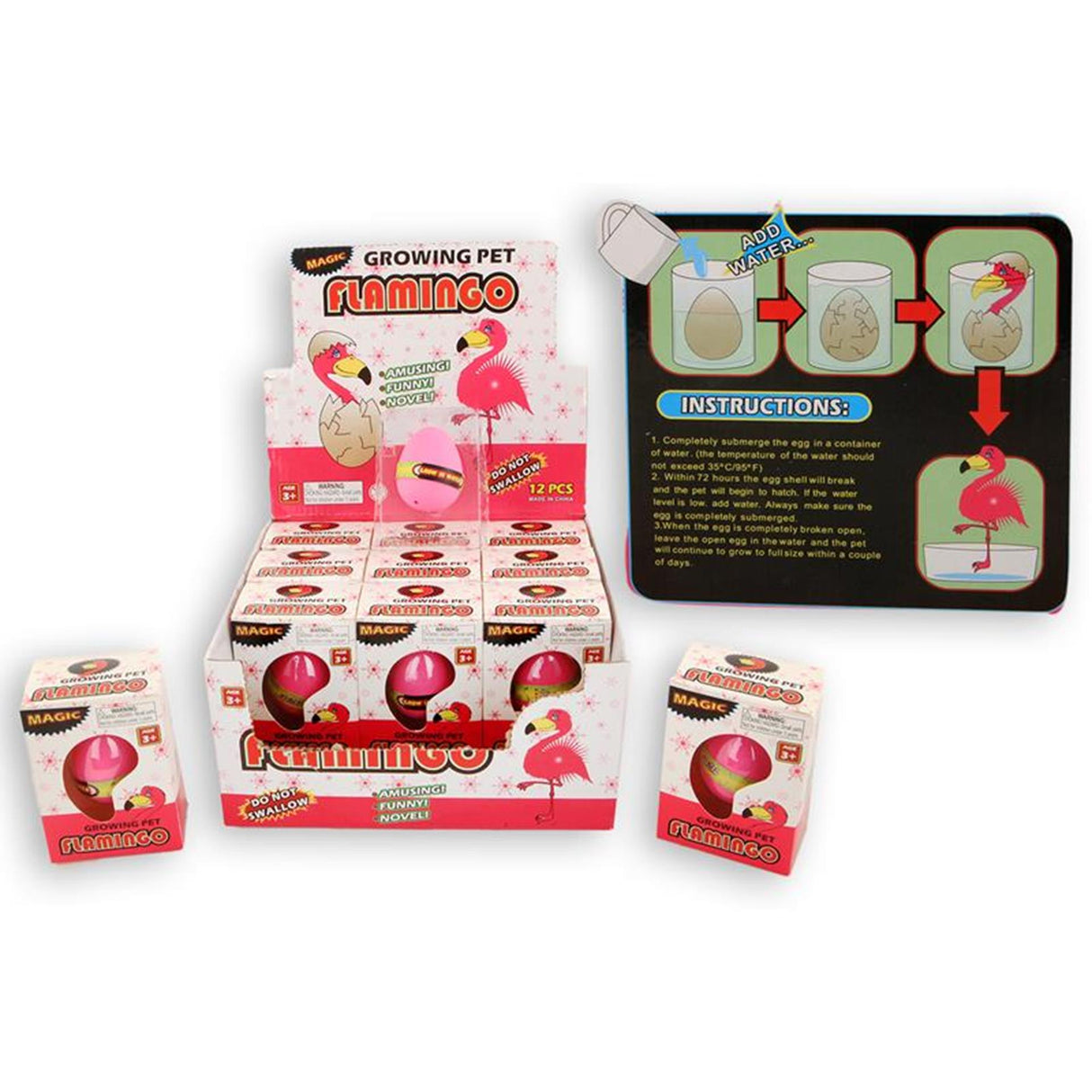 Flamingo vækstæg i æske