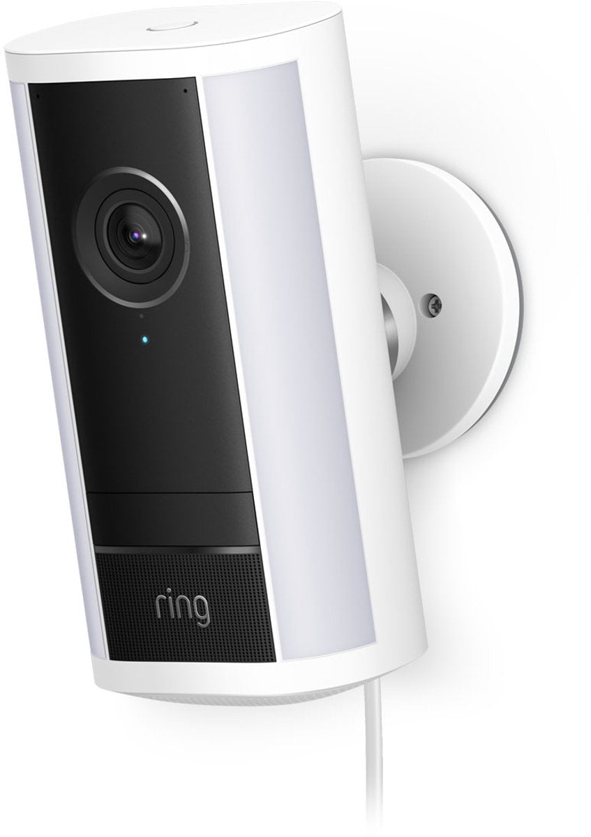 Ring udendørskamera pro (seneste generation) - plug-in - hvid - 4k