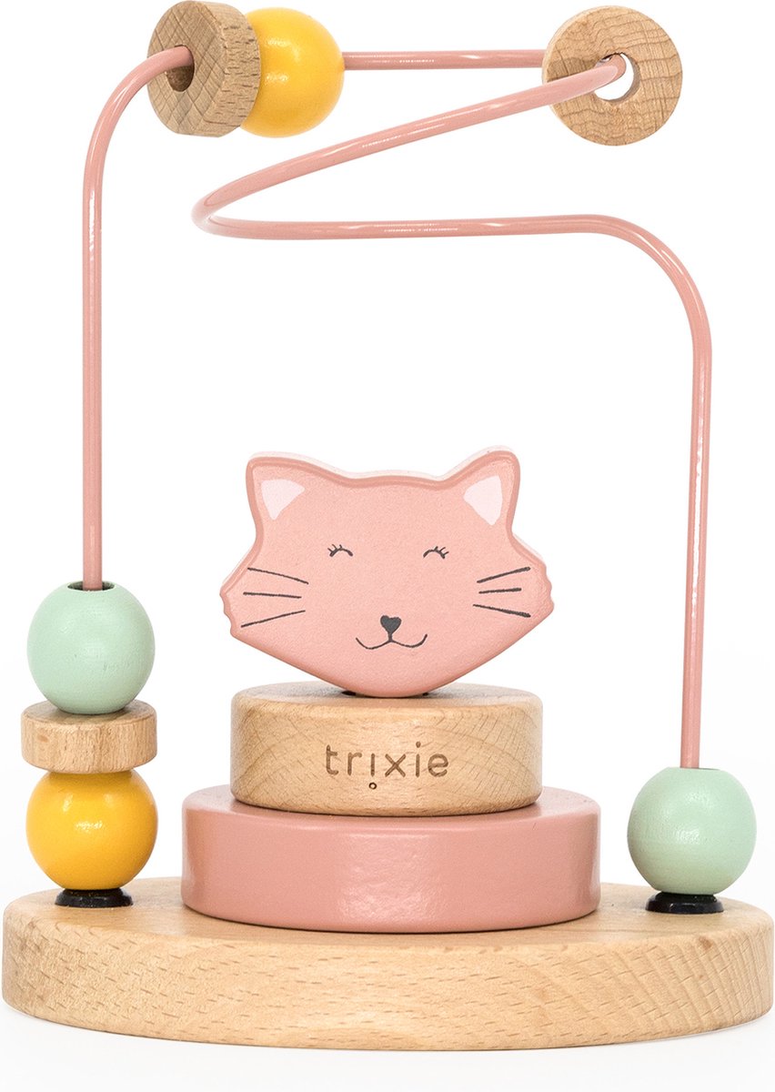 Trixie træperleramme - mrs. kat - træperlelabyrint - pædagogisk legetøj - til drenge piger - kat