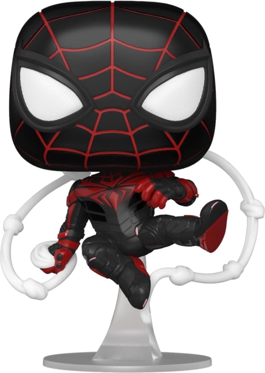 Funko miles morales (avanceret tech suit) - pop! spil - miles morales
