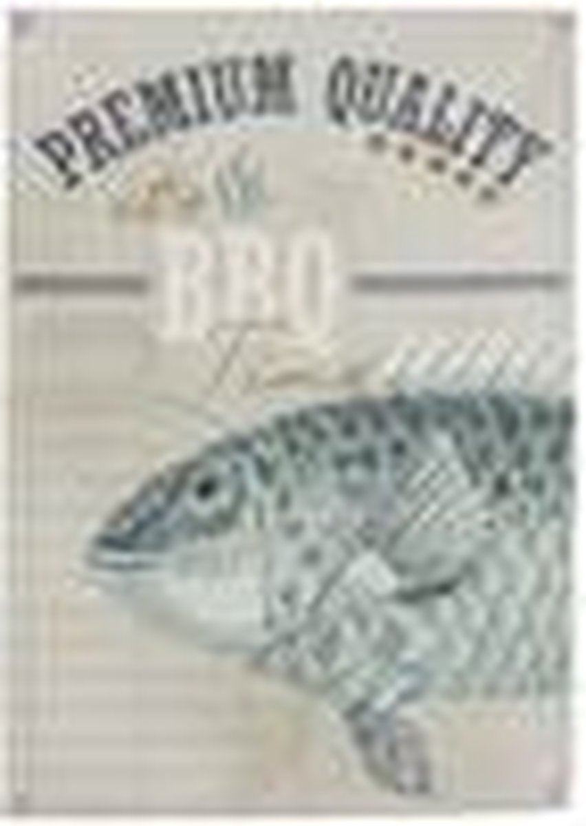 Hd collection wanddoek bbq zwart 70x0x100cm