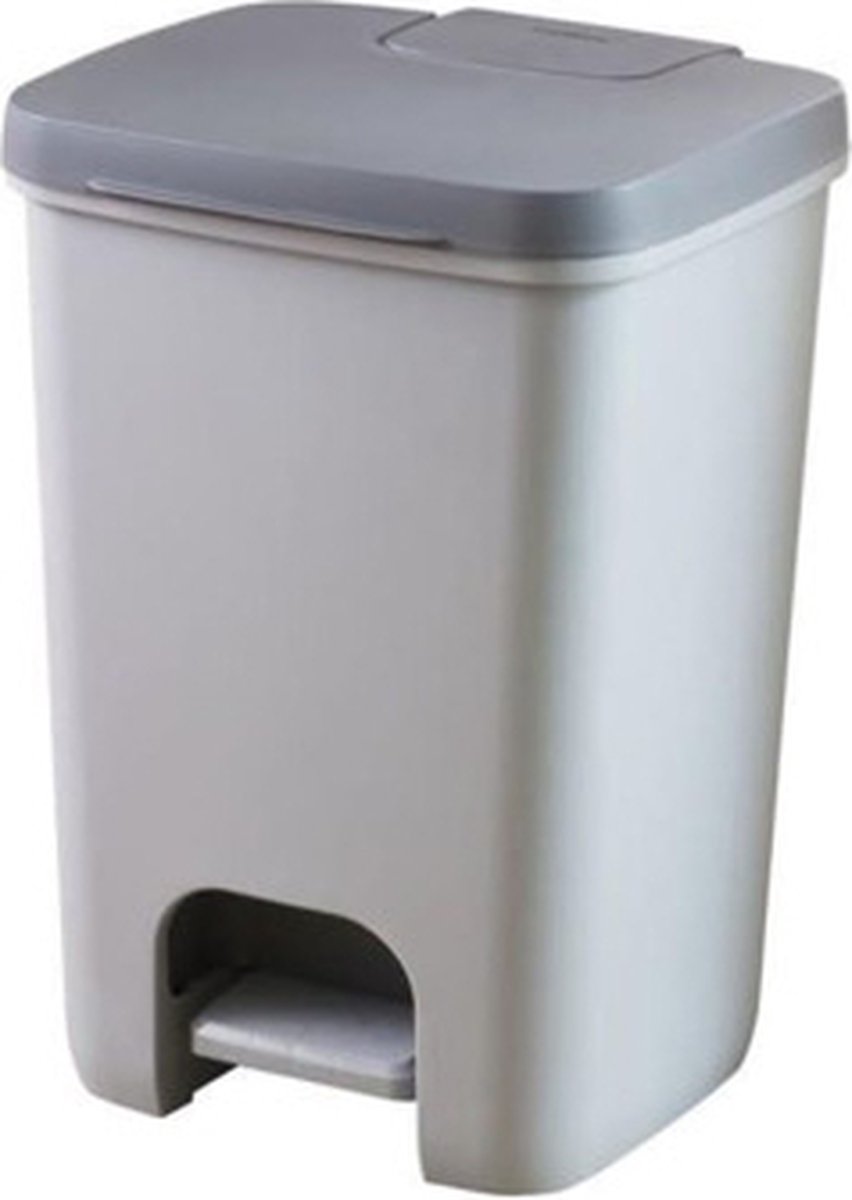 Curver essentials pedalspand - 20 liter - sølv antracit