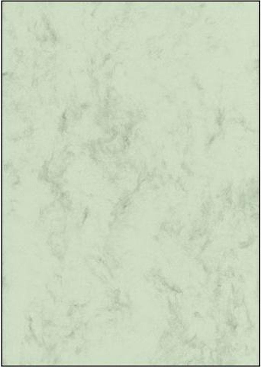 Sigel designpapir - a4 - marmorgrøn - 200 gram - 50 ark - si-dp552