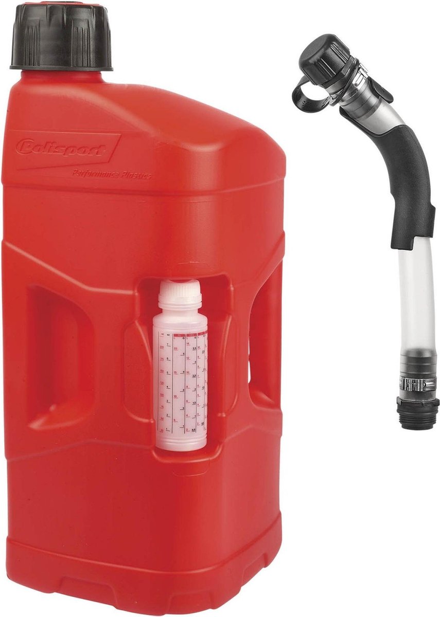 Polisport prooktan jerry dunk benzinflaske med slange 20l