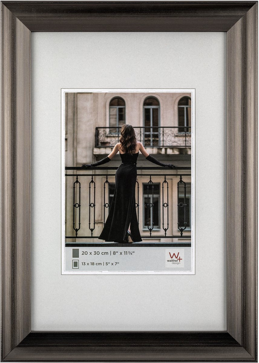 Walther venice - fotoramme - fotostørrelse 30x40 cm - stål