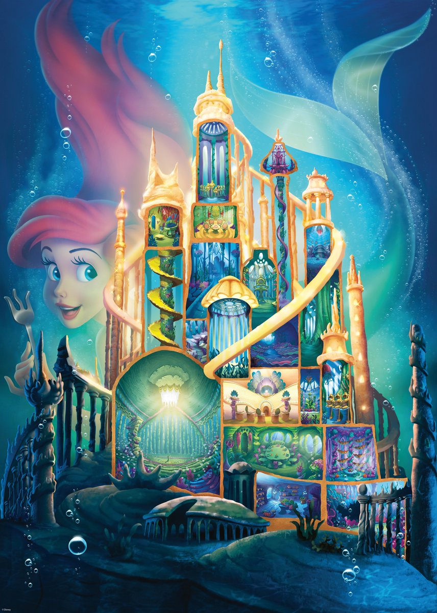 Ravensburger - puslespil ariel - disney slot 6 - 1000 brikker