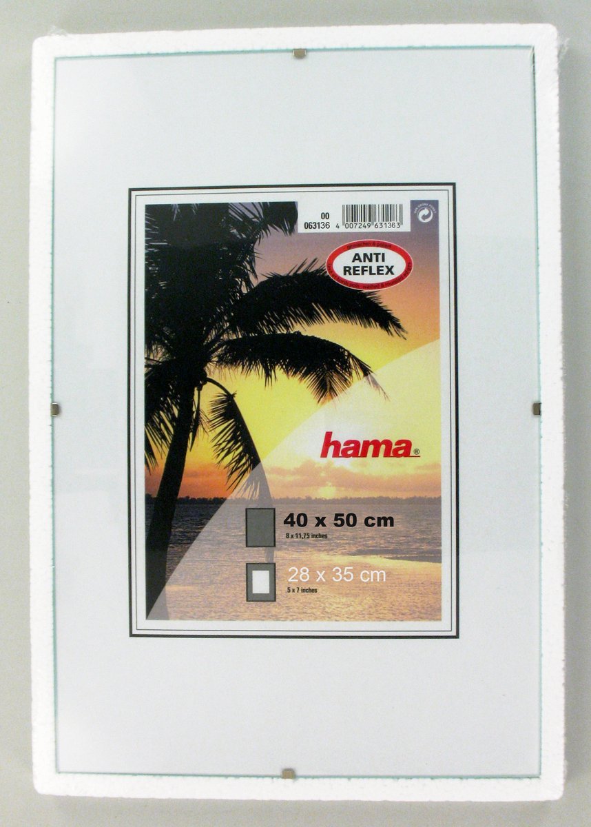 Hama fotoramme - rammeclips - 40 x 50 cm - antirefleks