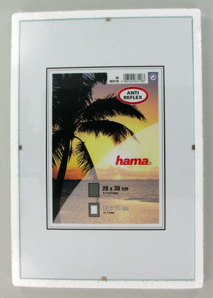 Hama fotoramme - rammeclips - 20 x 30 cm - antirefleks