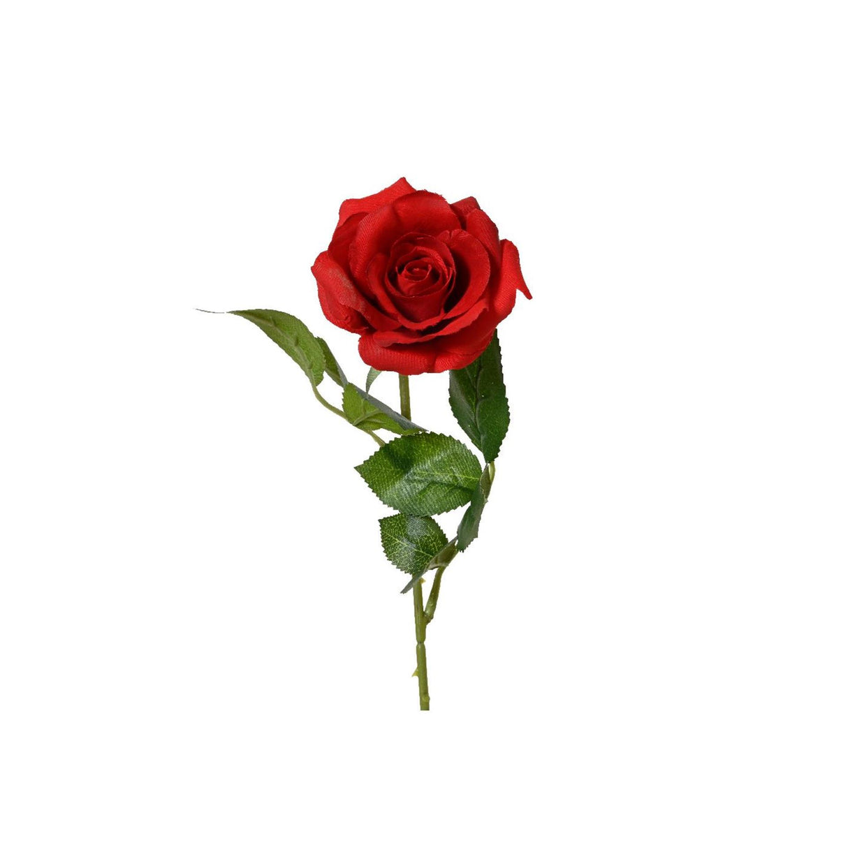 Decoris kunstig blomsterrose polyester ø8xh55cm