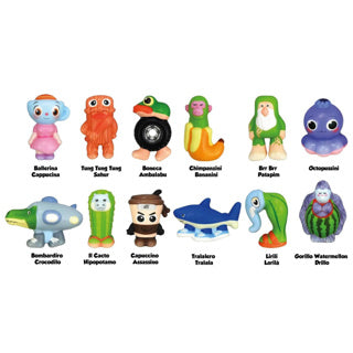 Brainrot squeeze figur 11 cm squish 12 assorteret | 8 stk