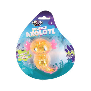 Fantastisk cool squeeze axolotl assorteret | 4 stk
