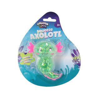 Fantastisk cool squeeze axolotl assorteret | 4 stk