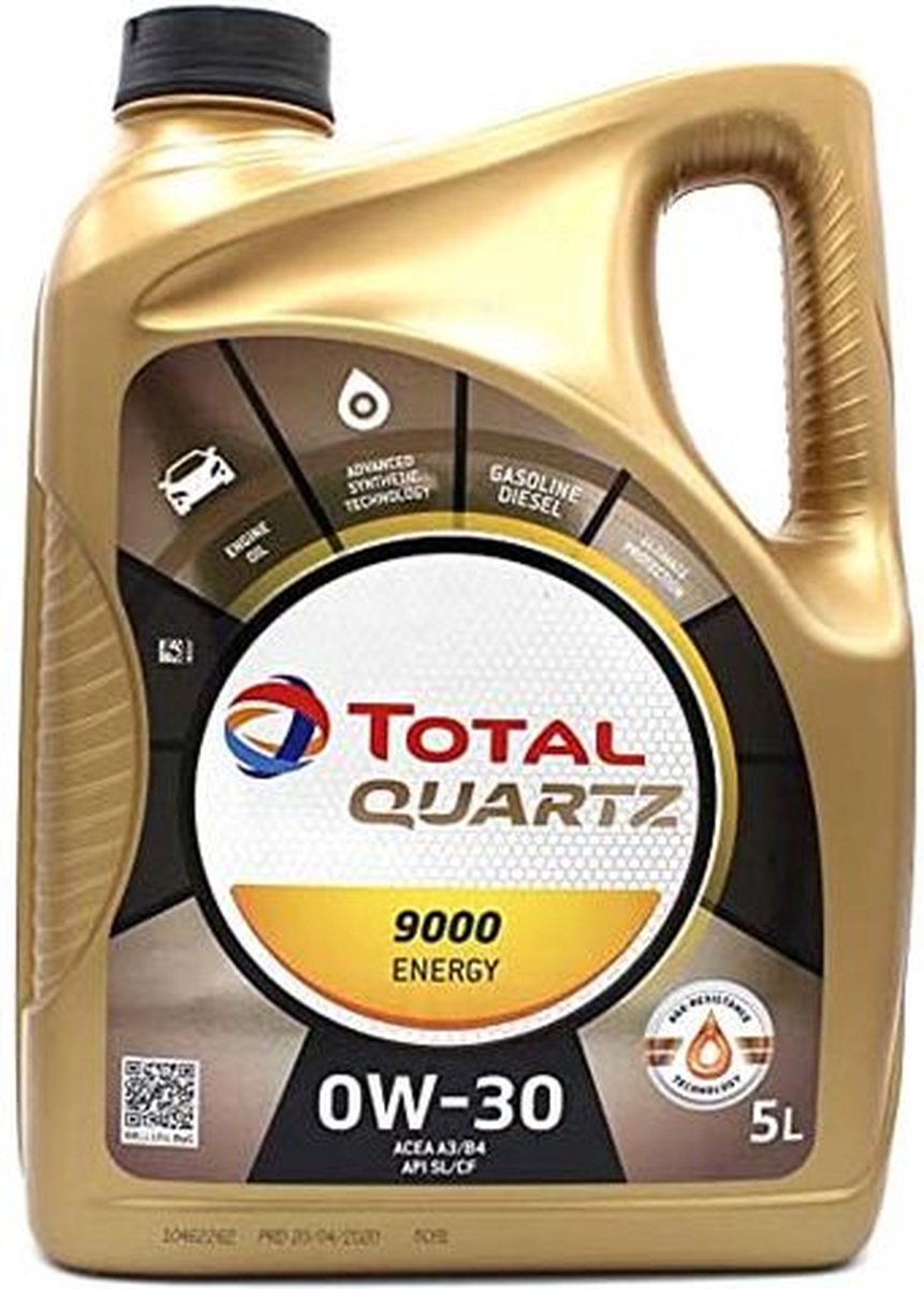 Samlet kvarts 9000 energi 0w30 - 5l