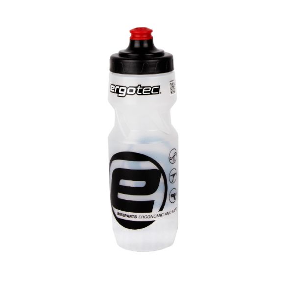 Ergotec vandflaske 750ml - hvid gennemsigtig