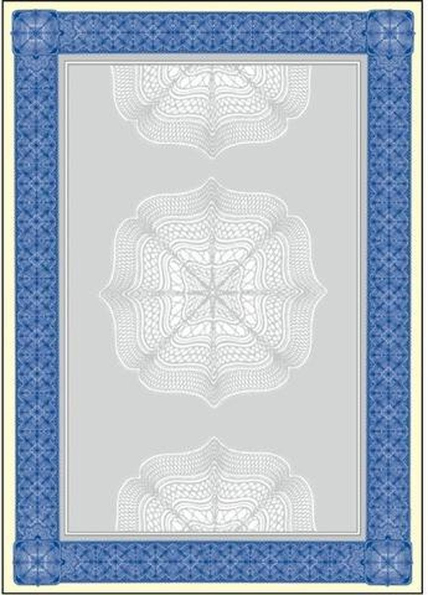 Sigel designpapir - a4 - værdipapir blåt - 185 gram - 20 ark - si-dp490