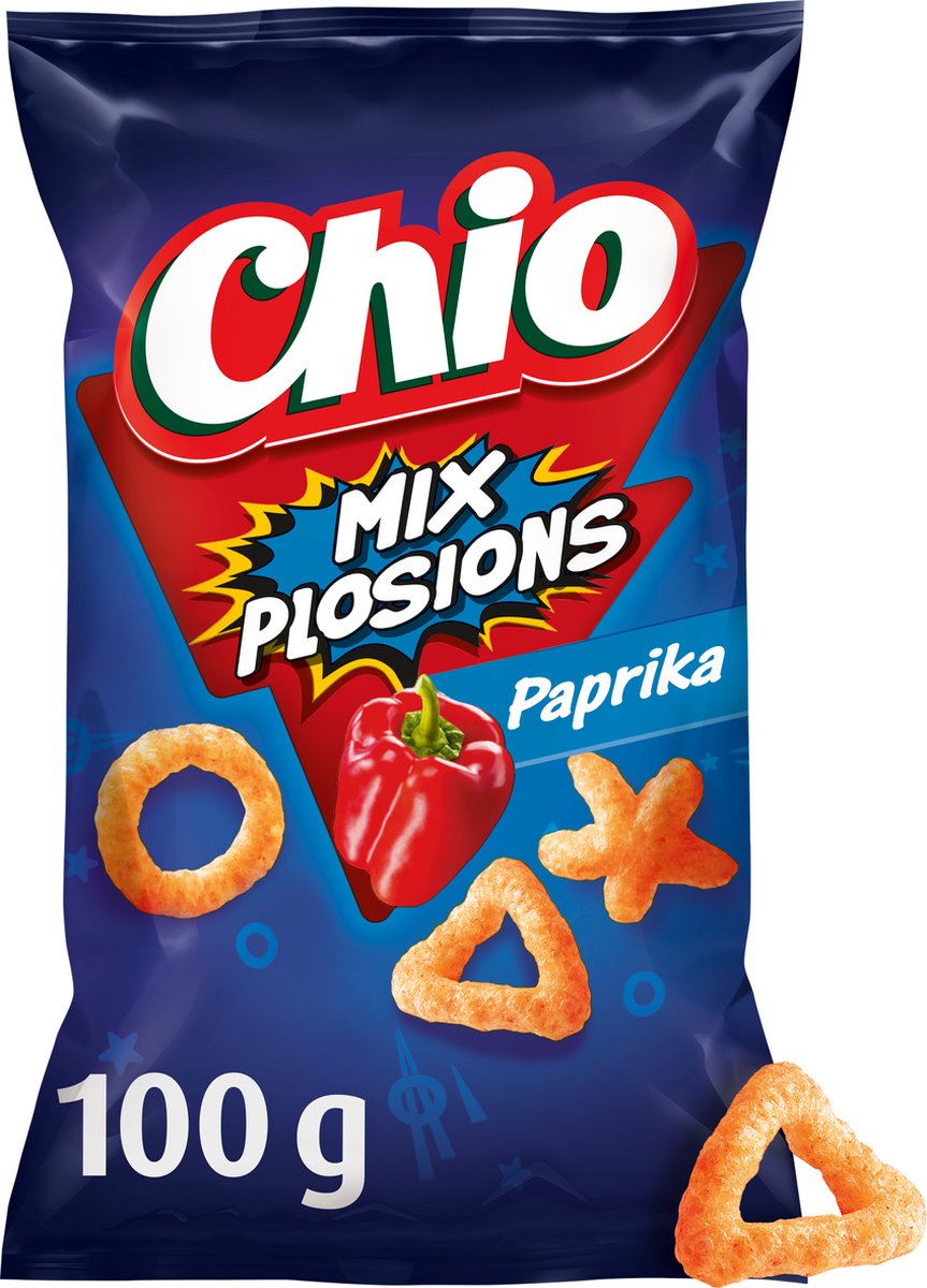 Chio mixplosions paprika - chips - 12x100 gram
