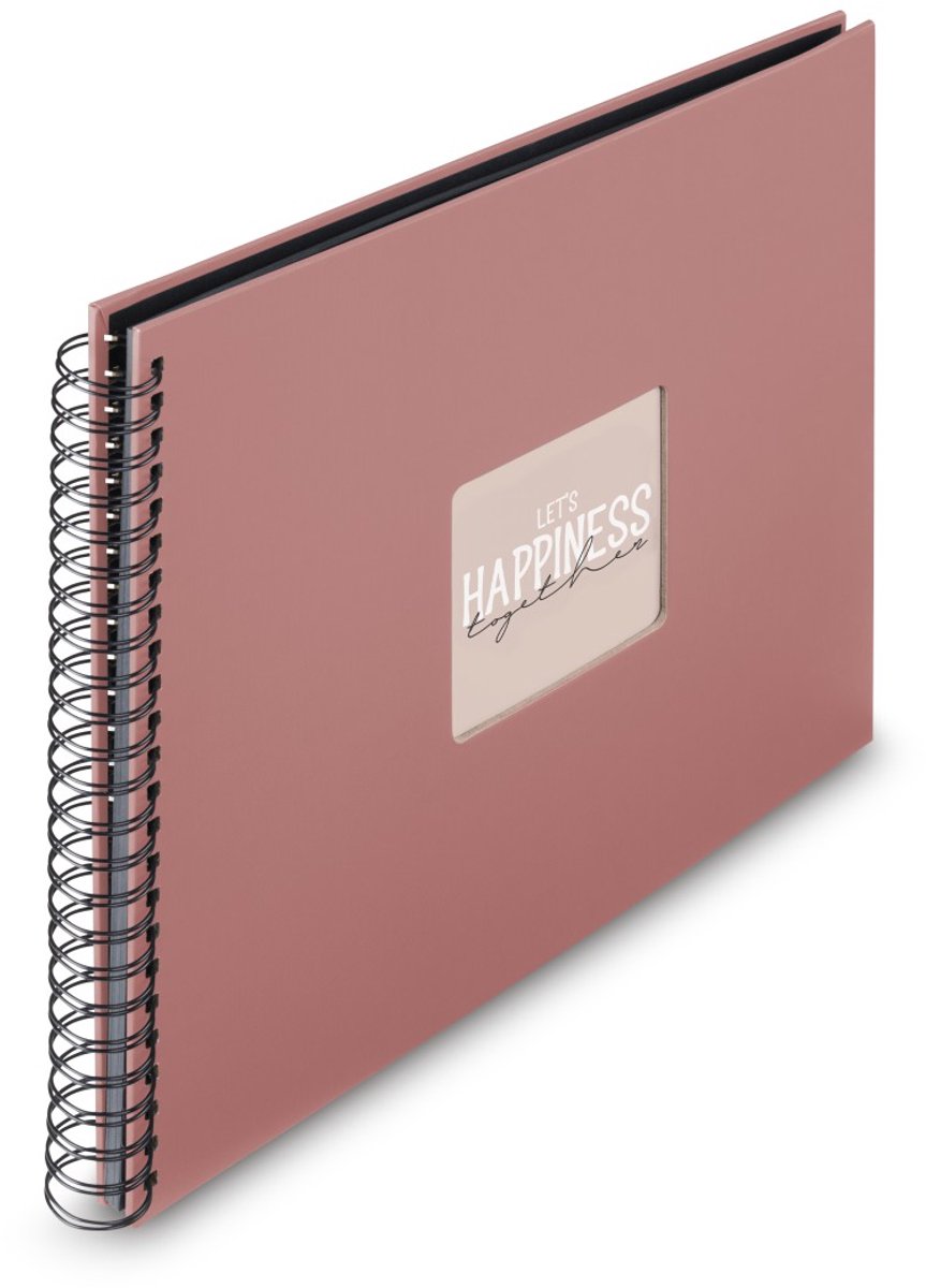 Hama spiral fotoalbum - kunst - 36x32 - 50 sider - terracotta