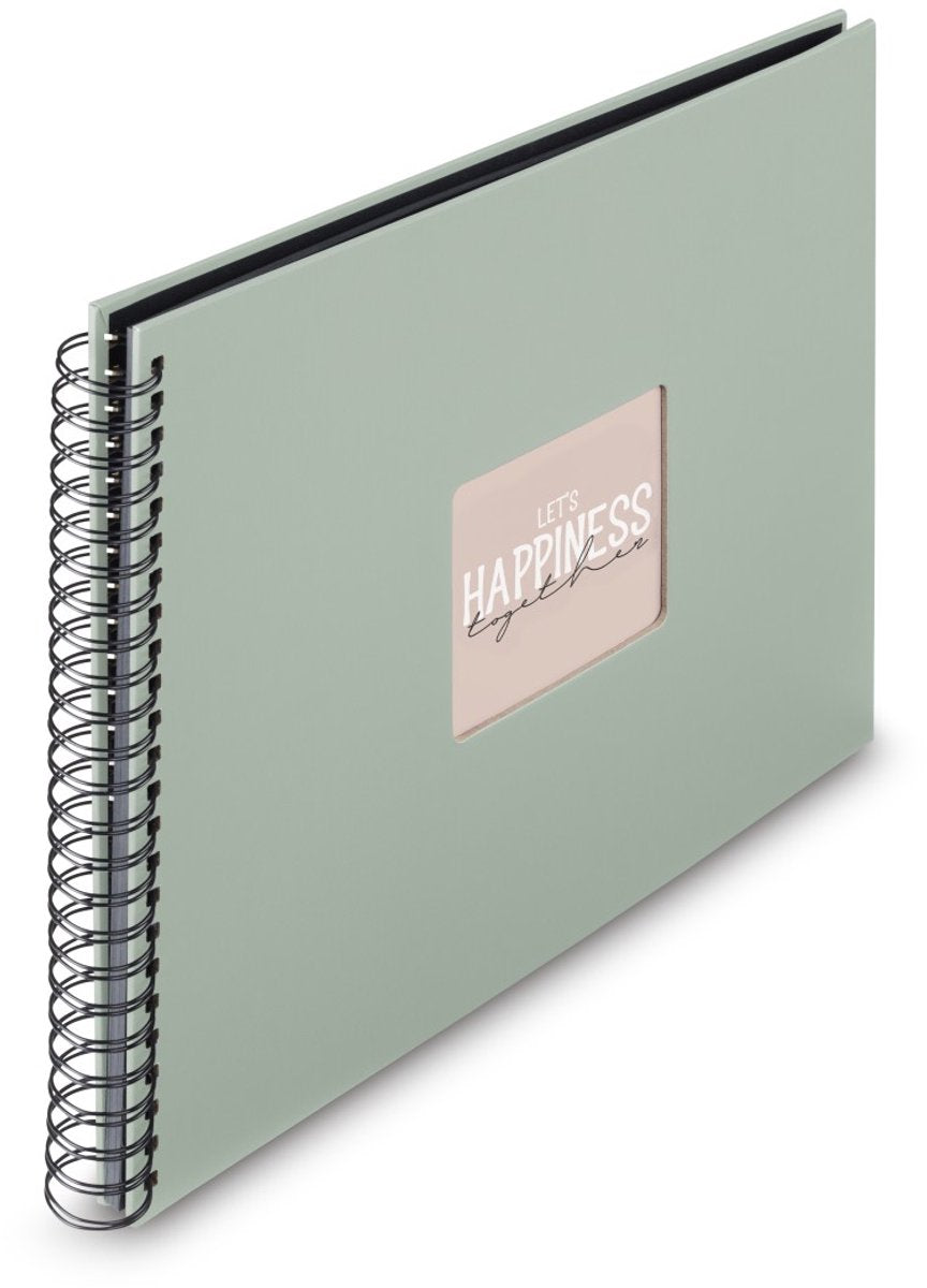 Hama spiral fotoalbum - kunst - 36x32 - 50 sider - salvie