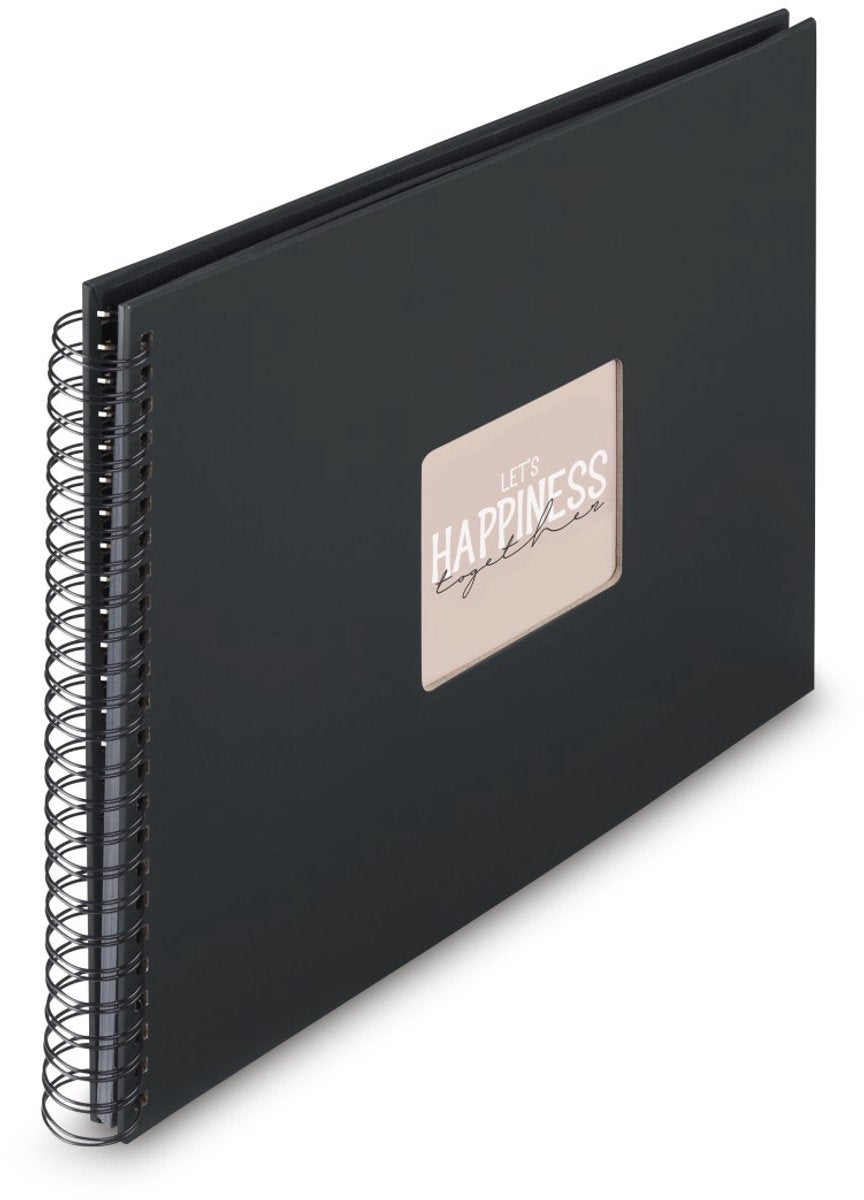 Hama spiral fotoalbum - kunst - 36x32 - 50 sider - sort