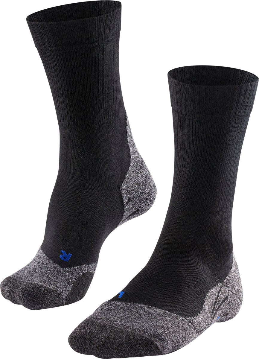 Falke tk2 cool anti-blister tyk lyocell funktionelt materiale gåstrømper kvinder sorte - str. 41-42