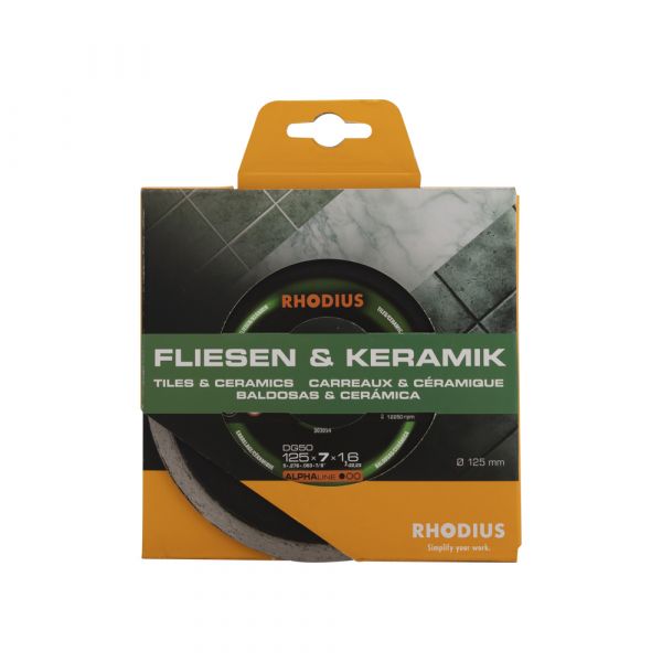 Diamantsavklinge 125mm flise