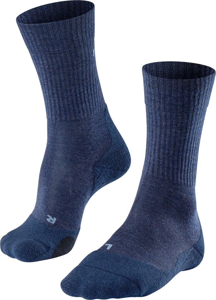 Falke tk2 uld anti-blister tykt uld funktionsmateriale gåstrømper herre blå - str. 44-45