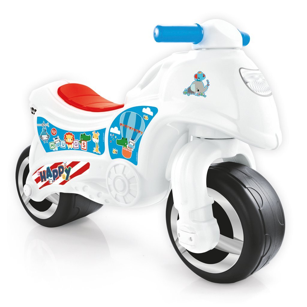 Dolu fisher price kørende motor hvid blå rød