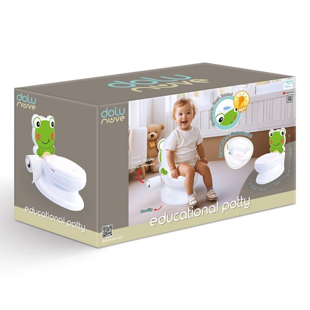 Dolu pædagogisk spil frø + lyd hvid grøn