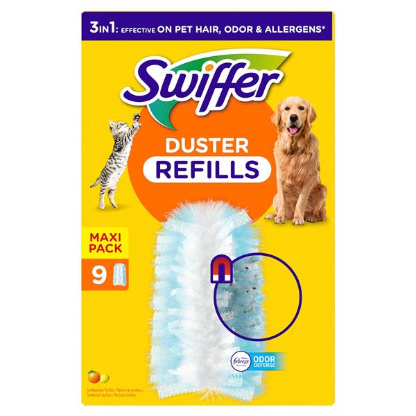 Swiffer duster cap refill boks á 9 stk