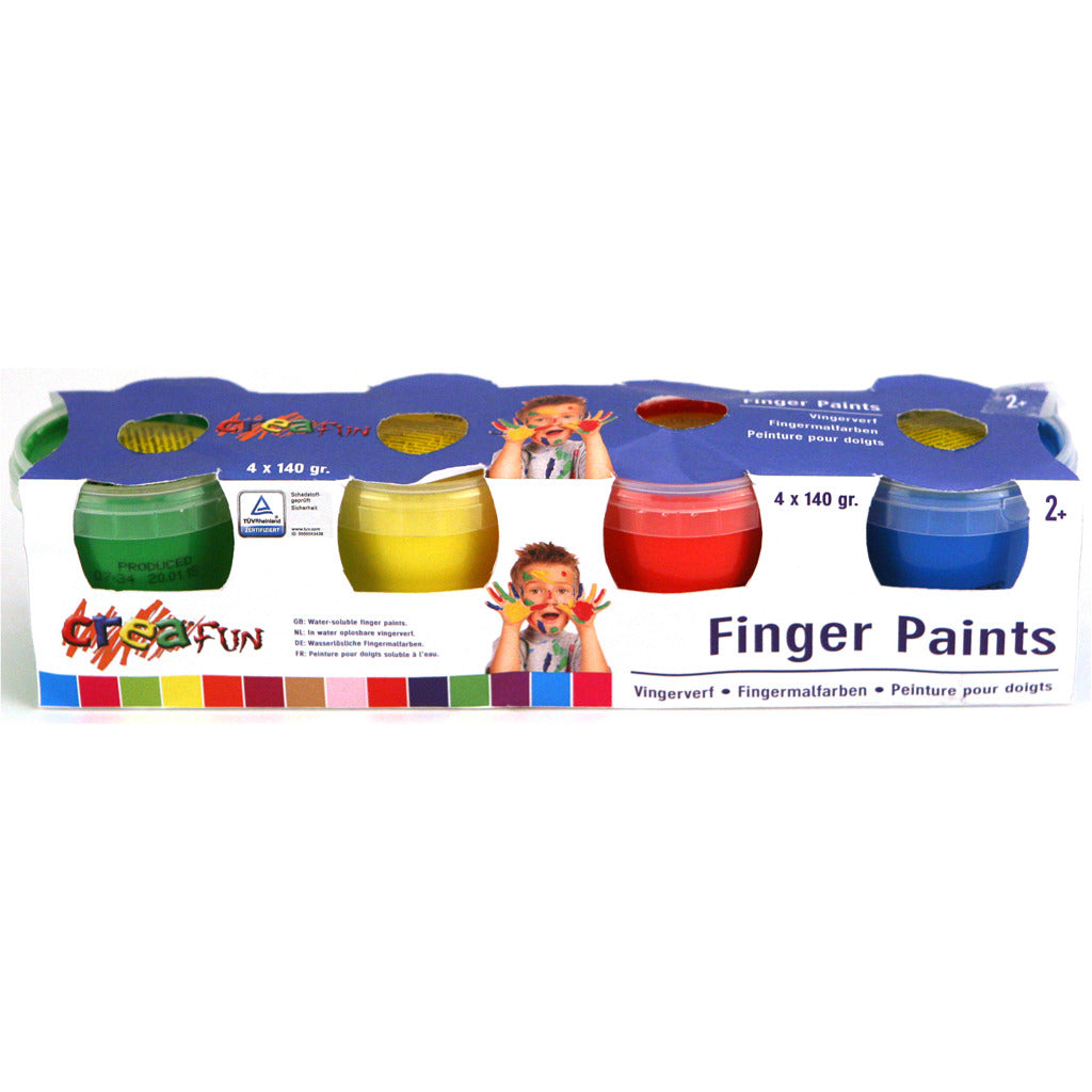 Creafun fingermaling – 4 × 140 g