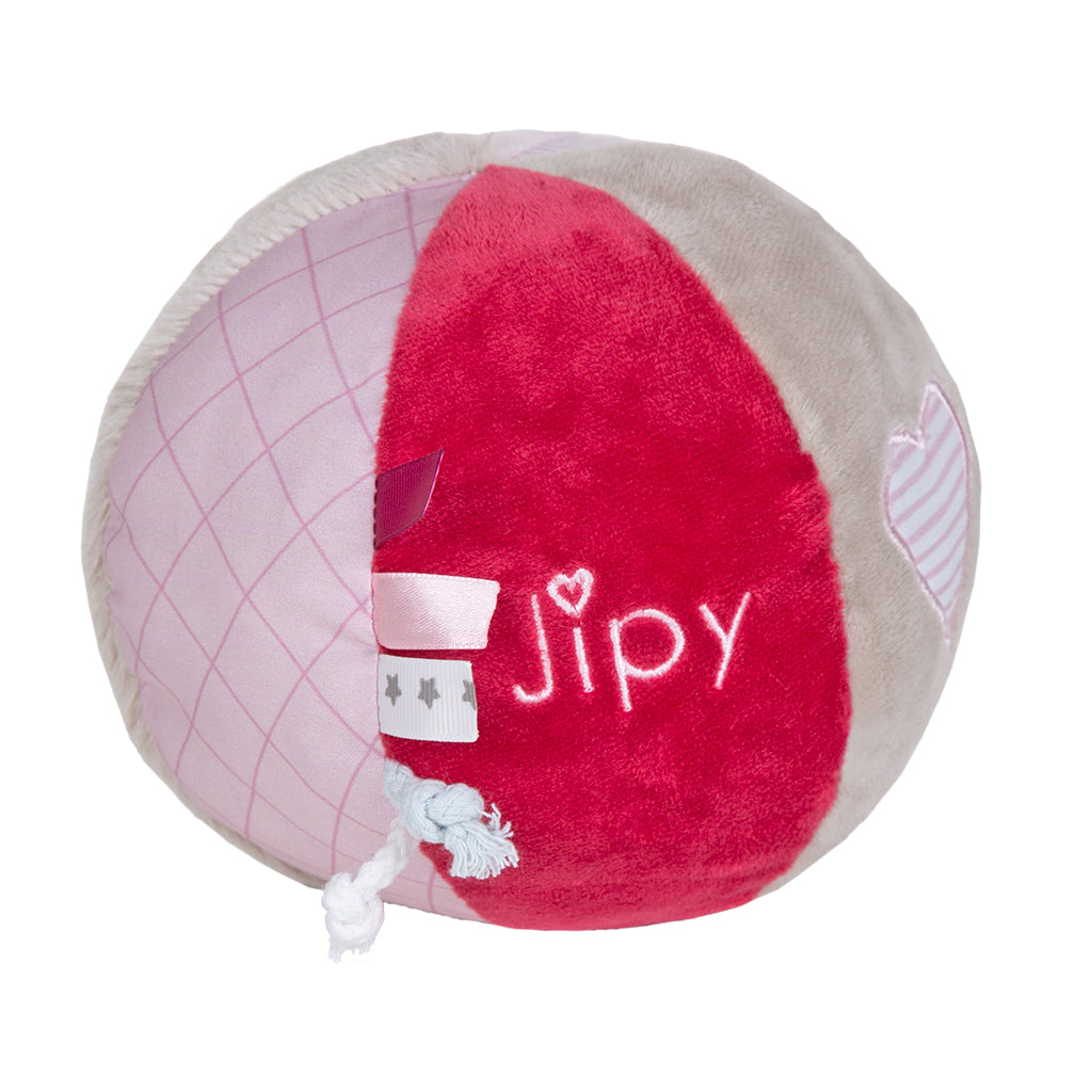 Jipy krammebold + lyd pink