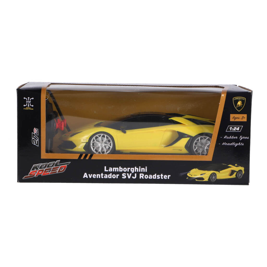 Kool speed rc lamborghini aventador svj roadster 1:24 + lysegul