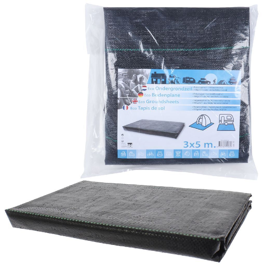 Basic ECO Groundsheet 3x5 m Sort